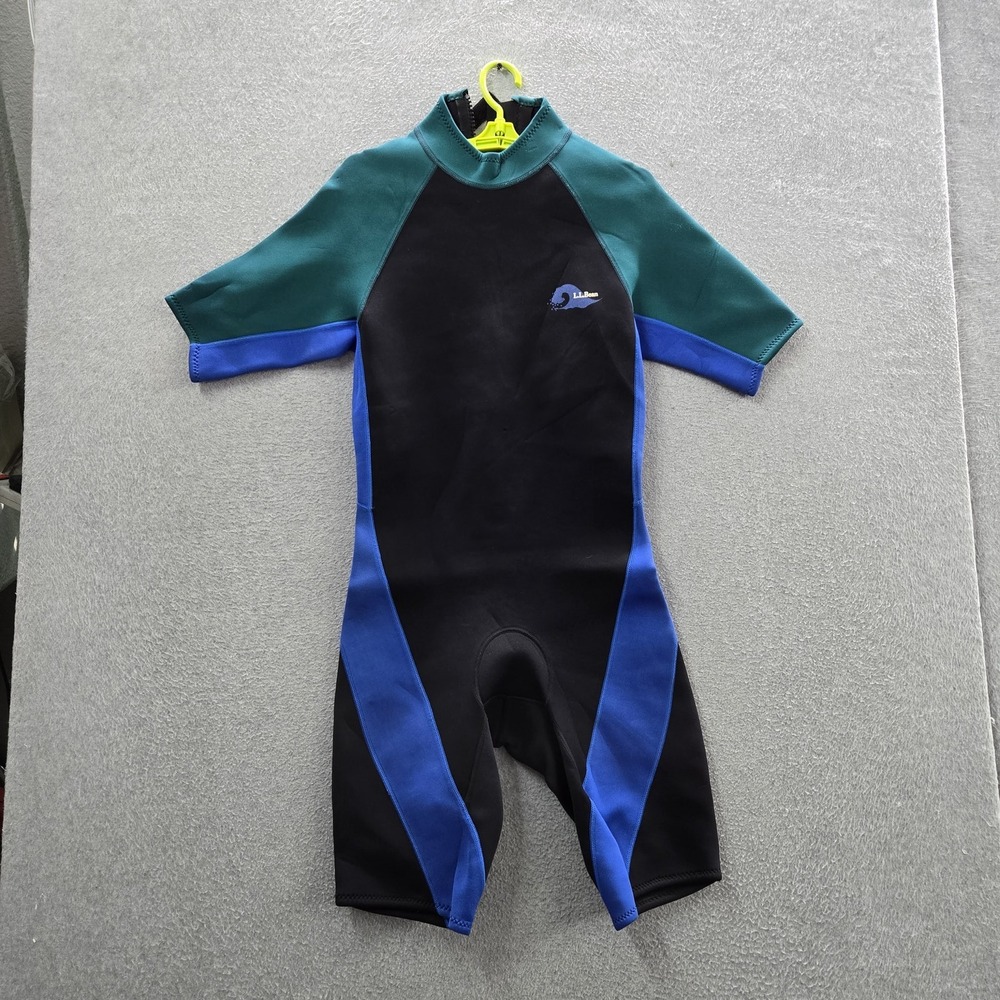 VINTAGE LL Bean Women Wetsuit  L Black Neoprene Made In USA